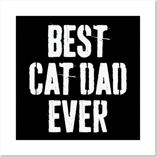 Cat Dad Daddy Father Father's Day Wall Art by CreativeGiftShop